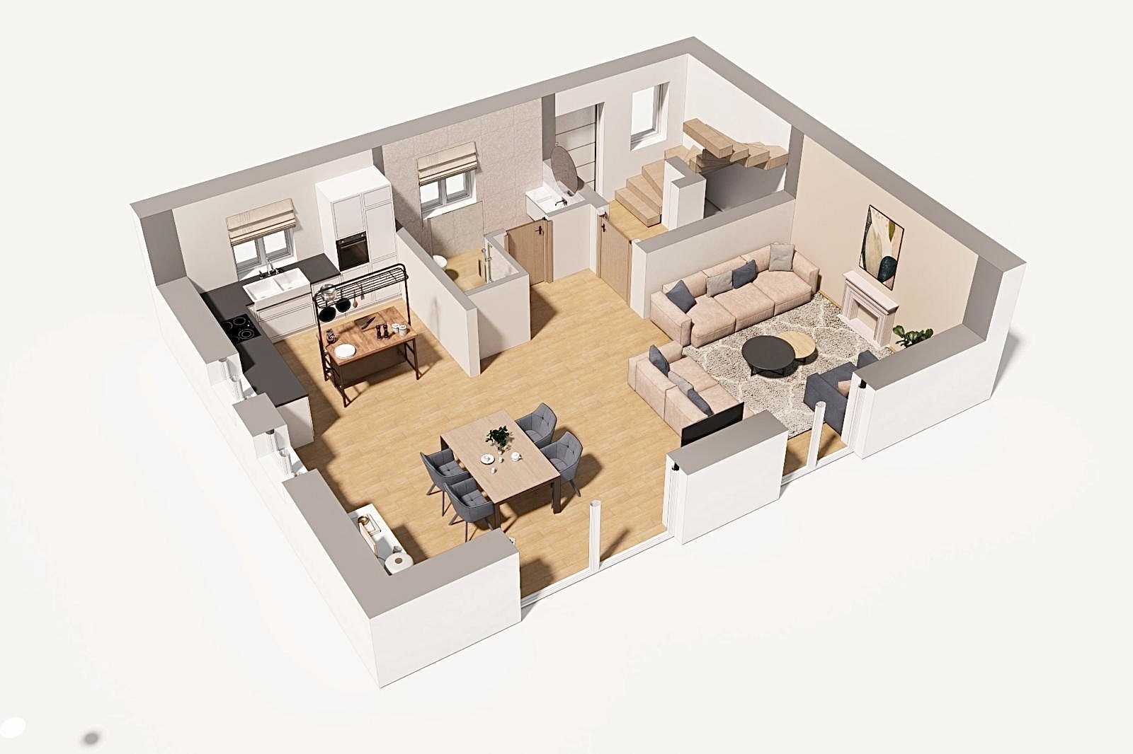 3D-Grundriss Variante