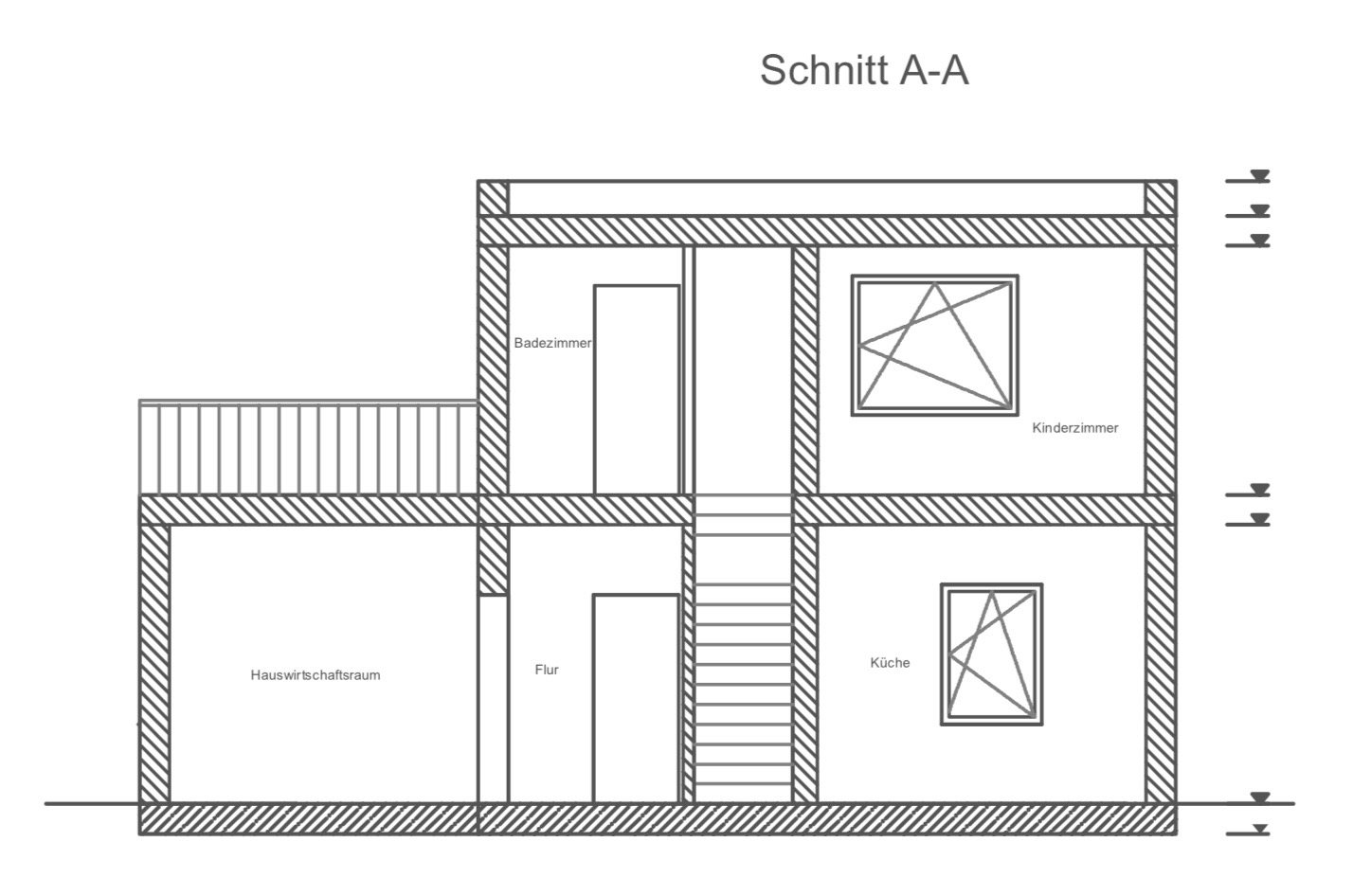 Gebäudeschnitt A-A